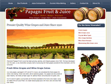 Tablet Screenshot of papagnifruitco.com